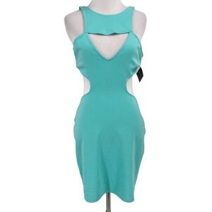 NWOT- Nasty Gal aqua dress